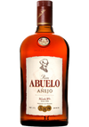 Ron Abuelo Anejo Reserva Especial Rum bottle, 1L, golden amber color.