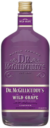 Dr. McGillicuddy's Wild Grape Liqueur 750 ML bottle with purple label and logo.