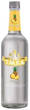 Taaka Pineapple Vodka 1L bottle with vibrant label and pineapple imagery.