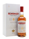 Benromach 21 Year Old Single Malt Scotch Whisky bottle and box.