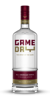 Game Day Garnet & Gold Vodka 750 ML bottle with garnet and gold label design.