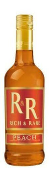 Rich & Rare Peach Canadian Whisky 1.75L bottle with peach-infused flavor.