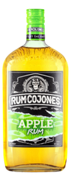 Rum Cojones Apple 750 ML bottle with a green cap and apple-themed label.