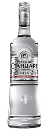 Russian Standard Platinum Vodka 1L bottle with silver label.