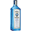 Bombay London Dry Gin Sapphire 94 1.75L bottle with blue design and botanical infusion details.