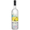 Grey Goose Pear Flavored Vodka La Poire 1.75L bottle with pear illustration.