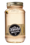 Ole Smoky Peach Moonshine 750ml jar with golden lid and label.