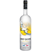 Grey Goose Citrus Flavored Vodka Le Citron 1.75L bottle featuring lemon design.