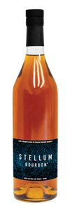 Stellum Spirits Bourbon Cask Strength 750ml bottle with rich amber color and distinct label.