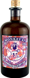 Monkey 47 Dry Gin Schwarzwald Bathing Ape Edition 94, 375ml bottle with vibrant label design.