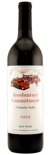 Involuntary Commitment Red Wine Columbia Valley 2022 bottle, showcasing a Bordeaux blend with ripe fruit flavors.