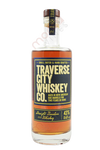 Traverse City Whiskey Co. Straight Bourbon 750ml bottle with amber whiskey, aged in oak barrels.