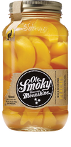 Ole Smoky Moonshine Peaches 750 ML jar filled with peach slices soaked in moonshine.