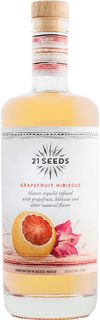 21 Seeds Grapefruit Hibiscus Infused Blanco Tequila 750ml bottle with natural fruit and botanical infusion.