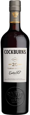 Cockburn's Porto Tawny 20 Year 750 ML bottle with auburn color and elegant label.