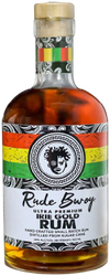Rude Bwoy Irie Gold Rum bottle, 750 ML, Caribbean blend, smooth flavor.