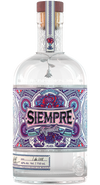 Siempre Tequila Plata 750 ML bottle with vibrant label design, featuring post-distillation oxygenation for smoother finish.