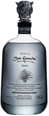 Don Ramon Joven Mezcal 750 ML bottle with intricate stopper design.