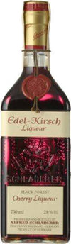 Schladerer Edel-Kirsch Black Forest Cherry Liqueur 700ml bottle with a red seal and elegant label.