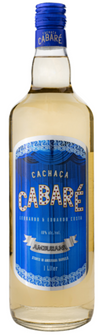 Cabare Cachaca Amburana 1L bottle with blue label.