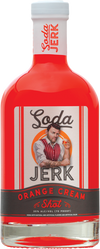 Soda Jerk Orange Cream Shot Flavored Vodka 750 ML bottle with red cap and clear label, 35% ABV.