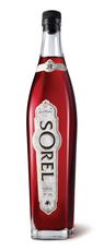 Sorel Liqueur 750 ML bottle with a deep red hue, perfect for holiday gifting.