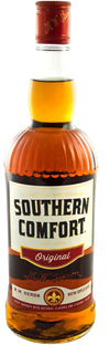 Southern Comfort Original 70 Whiskey 1L bottle with fruit and spice accents.