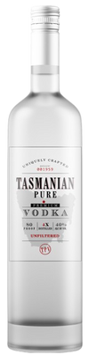 Tasmanian Pure Vodka premium unfiltered bottle 750ml.