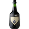 Taylor New York Port 750 ML bottle with a green neck and cream label, showcasing its tawny color and rich flavors.