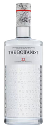 The Botanist 22 Islay Dry Gin bottle, showcasing intricate botanical-themed design.