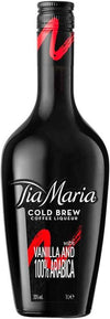 Tia Maria Coffee Liqueur 1 L bottle front view with dark background
