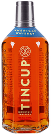 Tincup Whiskey Colorado Whiskey 1.75 L bottle, American whiskey with blue label and mountain design.