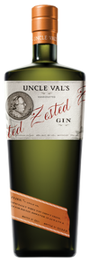 Uncle Vals Zested Gin 750 ML bottle featuring citrus and juniper notes.
