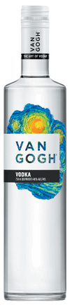 Van Gogh Vodka 80 1 L bottle with limited-edition artistic label by Kate Worum, featuring bold colors inspired by Oleanders.