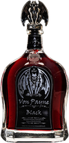 Von Payne Blended Whiskey 750 ML with black currant infusion and unique label design.