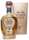 Weber Haus Cachaca 4 Year Premium Gold 750ml bottle with box.