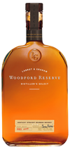 Woodford Reserve Select Kentucky Straight Bourbon Whiskey 1.75L bottle with amber liquid and black cap
