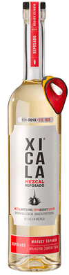 Xicala Reposado Mezcal Artesanal bottle, 750 ML, made from 100% Maguey Espadin, Oaxaca, Mexico.