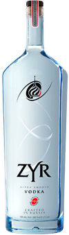 Zyr Ultra Smooth Russian Vodka 1.75 L bottle with clear glass and elegant logo