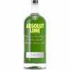 Absolut Lime Flavored Vodka 80 proof 1.75 L bottle with vibrant citrus design and label.