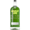 Absolut Lime Flavored Vodka 80 proof 1.75 L bottle with vibrant citrus design and label.