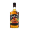Jim Beam Peach Infused Straight Bourbon 65 1 L bottle featuring peach imagery.