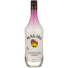 Malibu Passion Fruit Flavored Rum 1L bottle with tropical and fruity design.