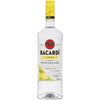 Bacardi Citrus Flavored Rum Limon 70 1L bottle with yellow cap and citrus label design.