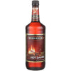 Dekuyper Cinnamon Schnapps Hot Damn! 100 750 ML bottle with fiery cinnamon flavor.