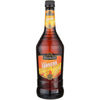 Hiram Walker Curacao Orange 30 liqueur bottle with amber color and citrus notes.