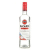 Bacardi Dragon Berry Flavored Rum 750 ML bottle with red cap, featuring tropical flavors of dragon fruit and strawberry.
