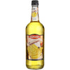 Gaetano Banana Liqueur 1L bottle with banana illustration.
