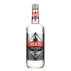 Gilbey's Vodka 80 1L bottle with red and silver label.