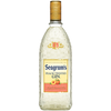 Seagram's Peach Flavored Gin 750ml bottle with peach label.